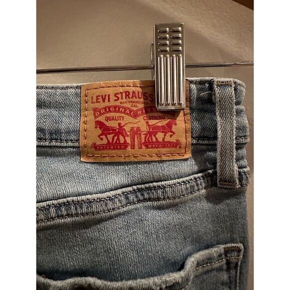 Levi's 721 High Rise Distressed Skinny Jeans Size 26 - Picture 10 of 12